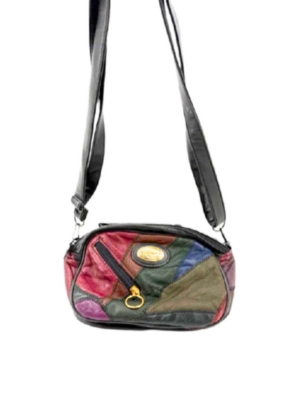 Vintage Gianni Versace Patchwork Camera Bag OR Crossbody - Picture 3 of 7